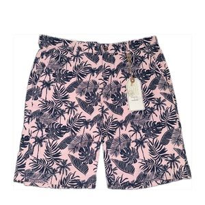 Hudson & Barrow Stretch Shorts Tropical Birds of Paradise Camo Mens